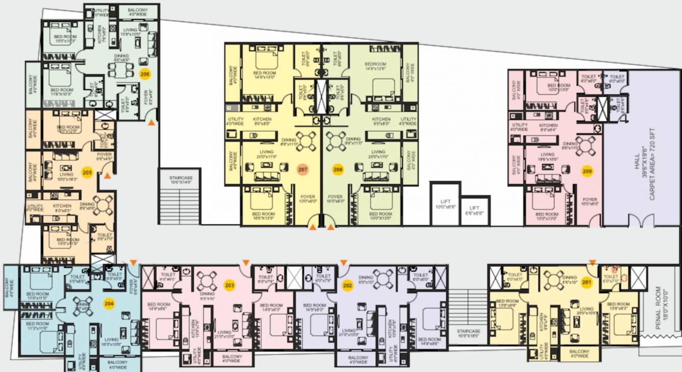  pratheek prime Cluster Plan for ground Floor