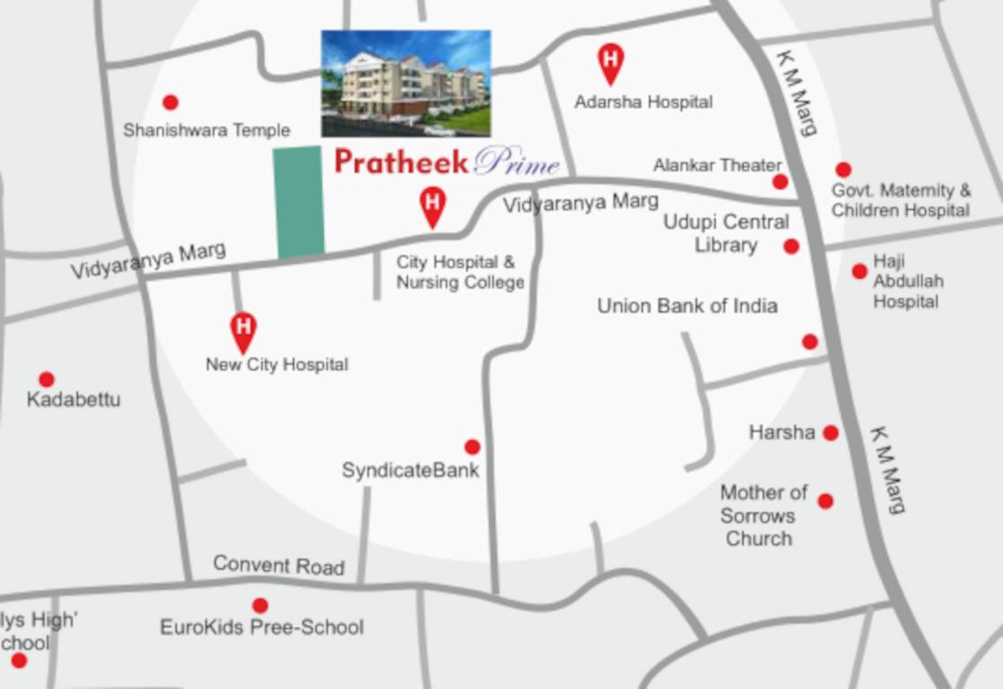  pratheek prime Location Plan