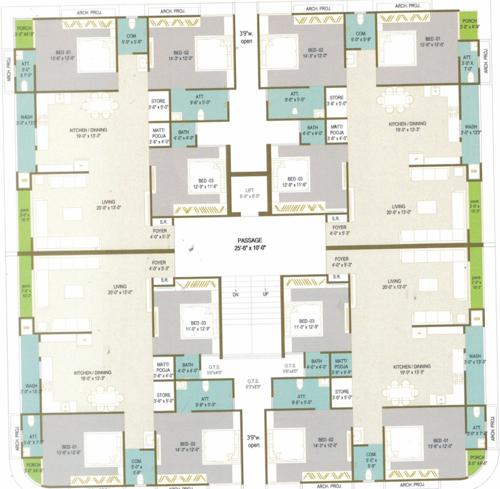  pelican-nest Pelican Nest Cluster Plan from 1st to 5th Floor