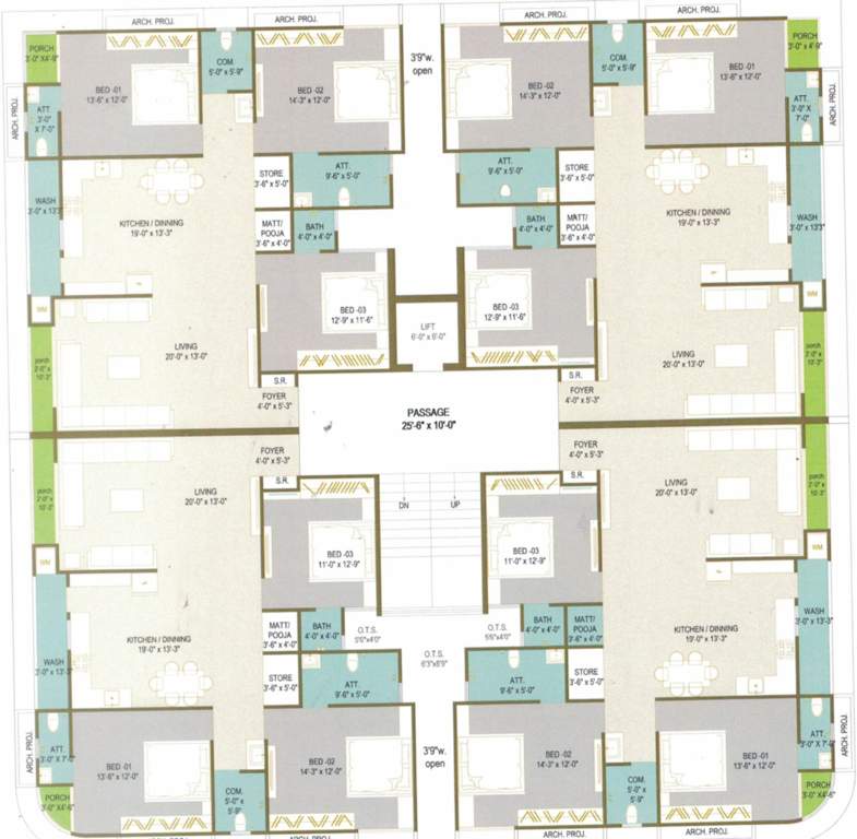  pelican nest Pelican Nest Cluster Plan from 1st to 5th Floor
