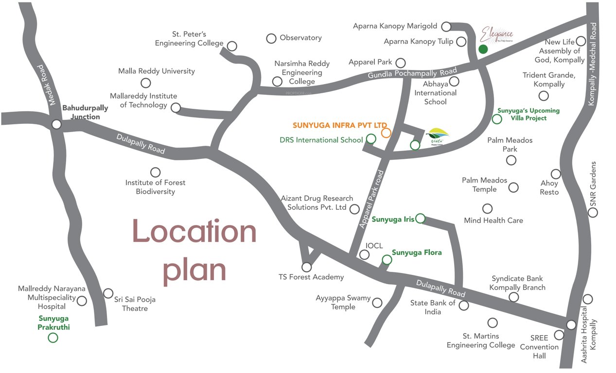  elegance Location Plan