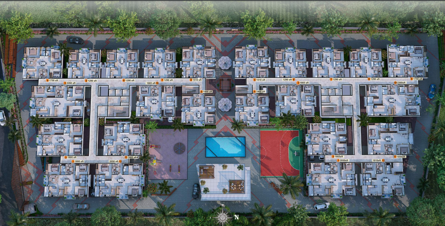  lavish apartments Master Plan