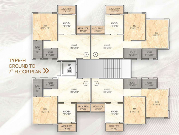  patels-glory H Cluster Plan