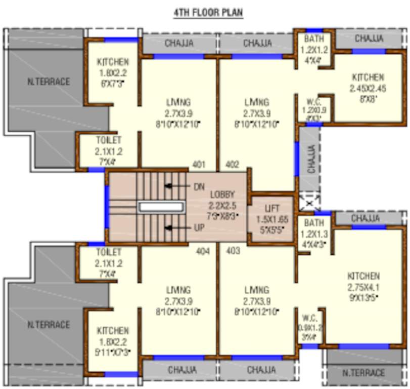  gayatri darshan Gayatri Darshan Cluster Plan for 4th Floor