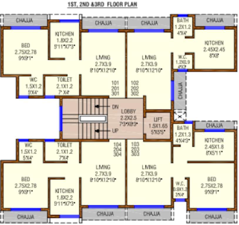  gayatri darshan Gayatri Darshan Cluster Plan from 1st to 3rd Floor