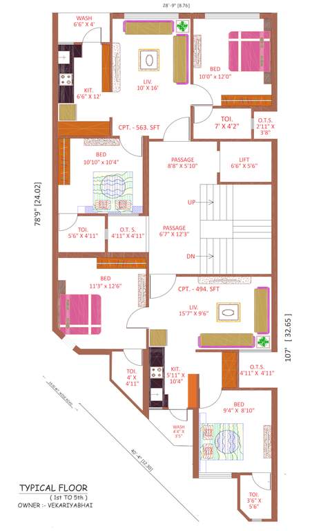  shital flat Shital Flat Cluster Plan