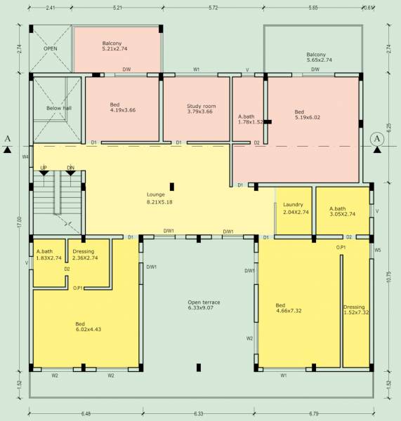  durga-rama Cluster Plan For 1st Floor