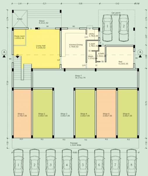 durga-rama Cluster Plan For Ground Floor
