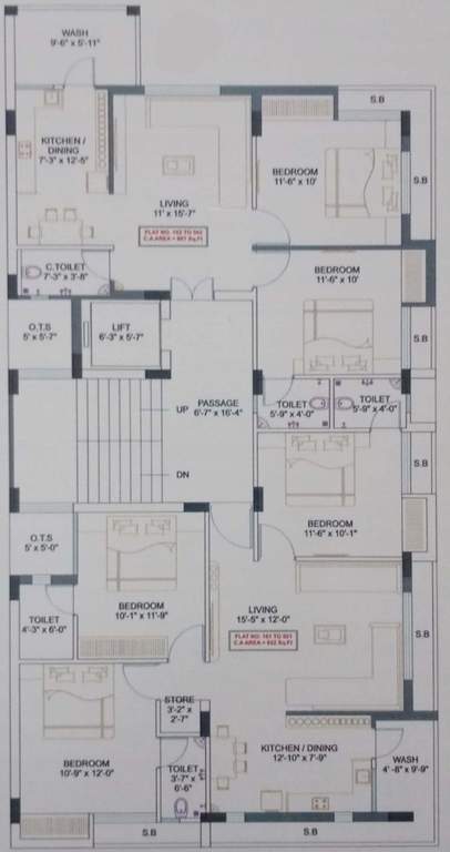  asopalav green Asopalav Green Cluster Plan from 1st to 5th Floor