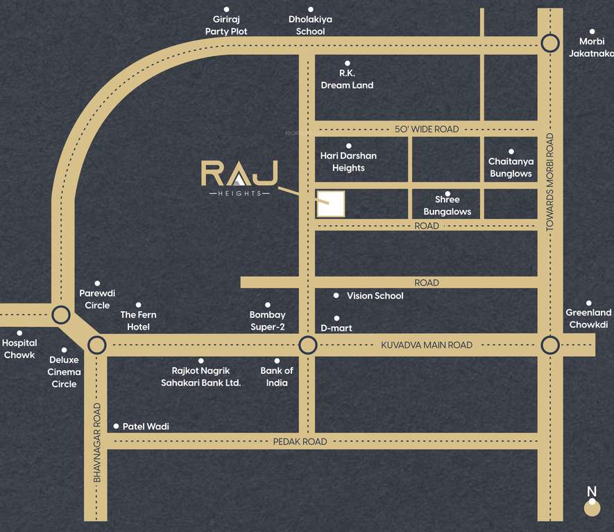  raj heights Location Plan