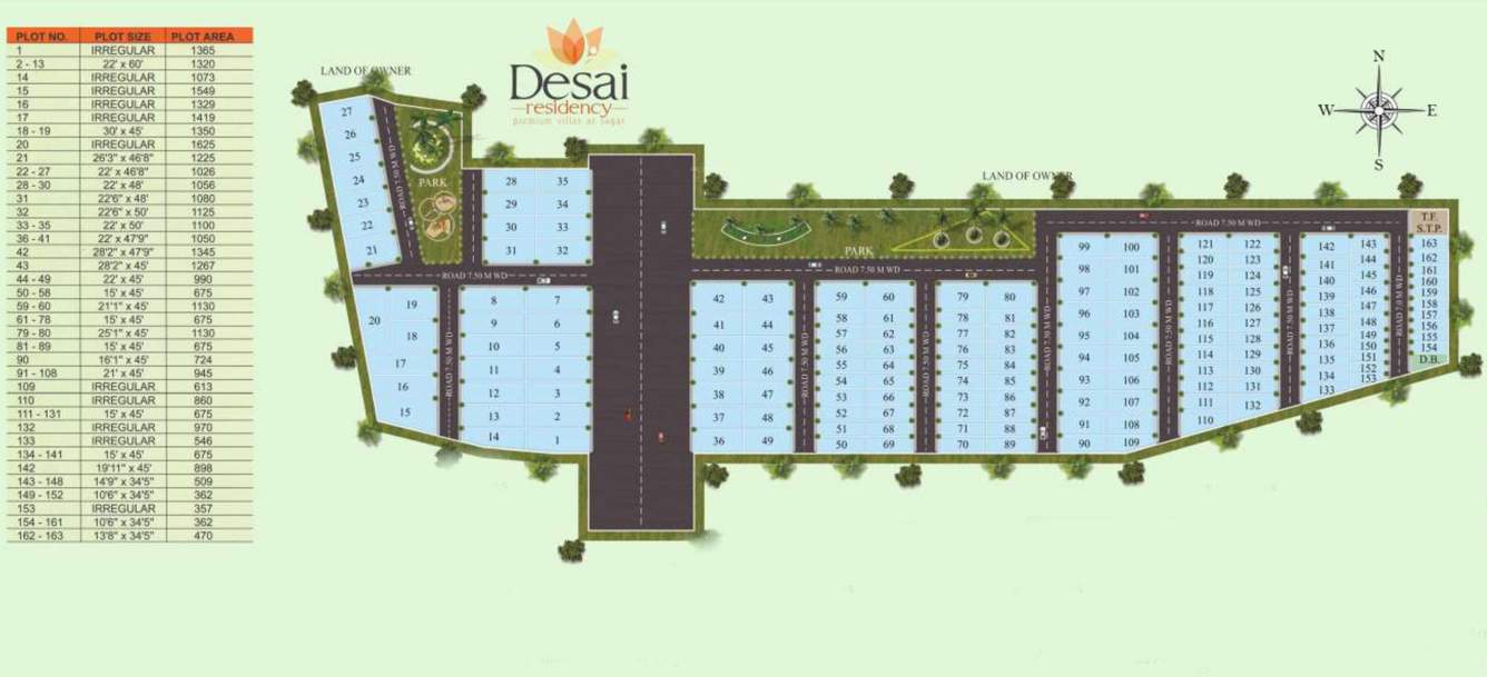  desai residency Layout Plan