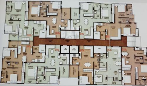 Chandrawal Flats Cluster Plan from 1st to 7th Floor chandrawal-flats Chandrawal Flats Cluster Plan from 1st to 7th Floor