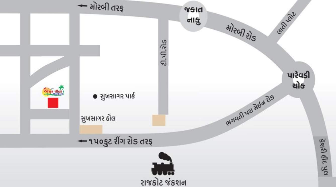  shree amrut villa apartment b Location Plan