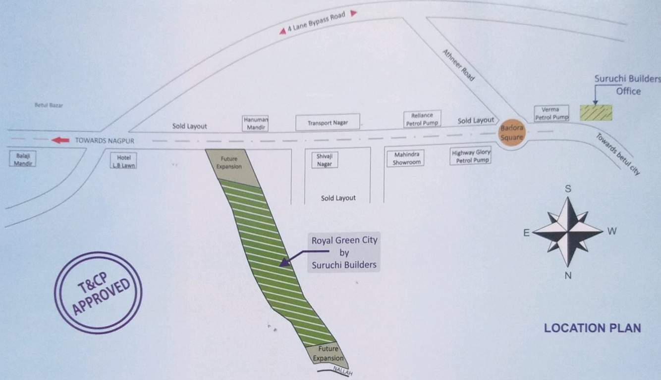 royal green city Location Plan