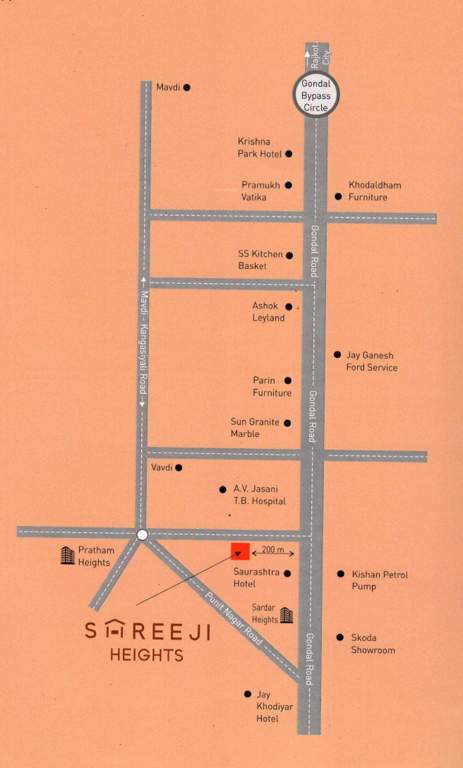  shreeji heights Location Plan