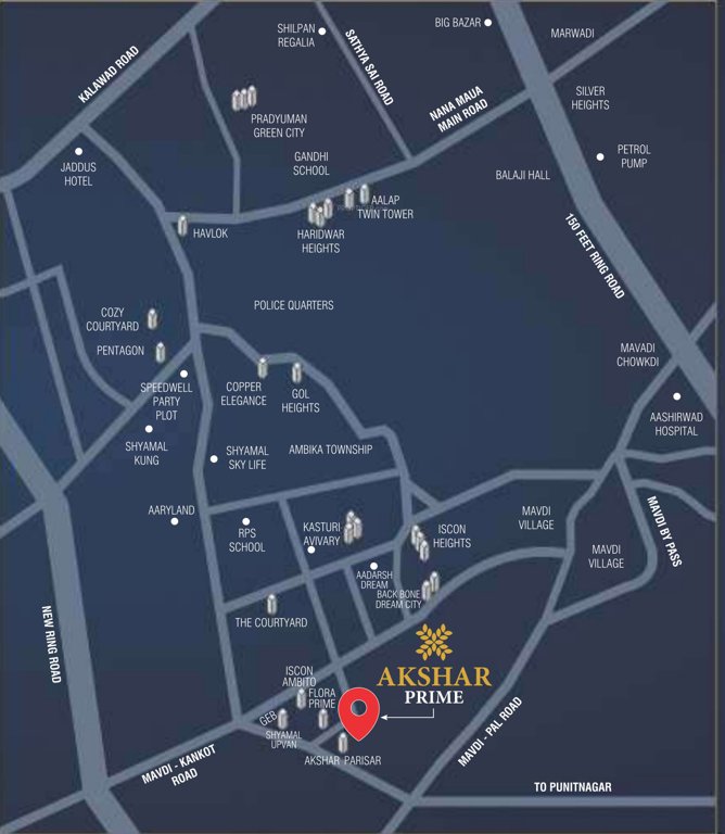  akshar prime Location Plan