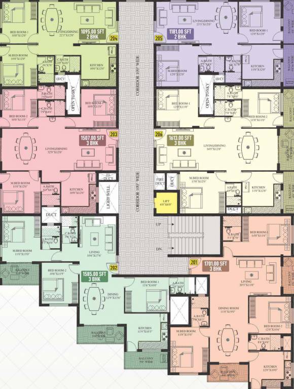 palms Royal Palms Cluster Plan from 2nd to 4th Floor