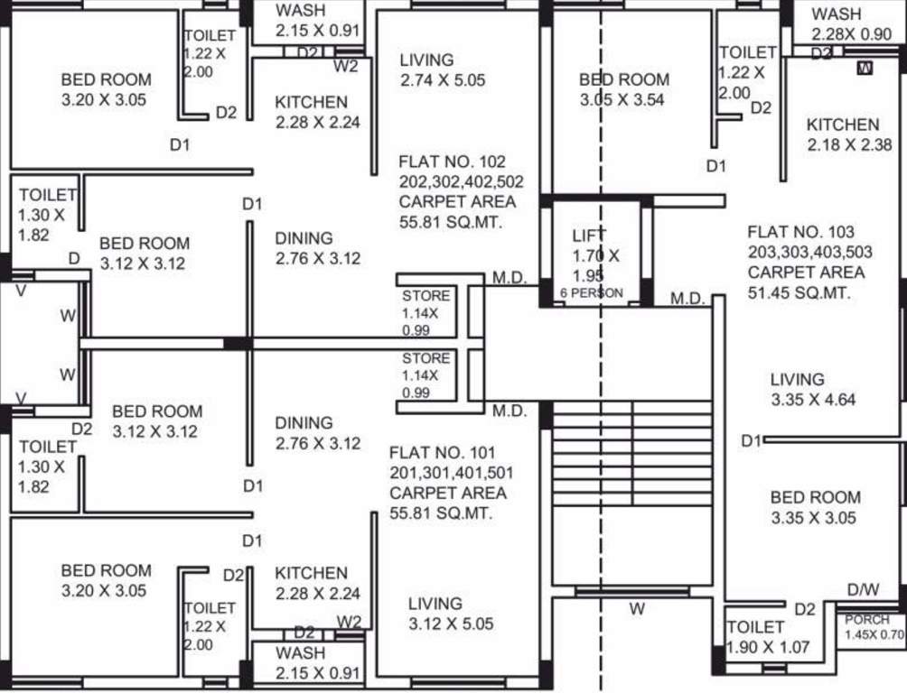  vrajbhumi ii Vrajbhumi II Cluster Plan from 1st to 5th Floor