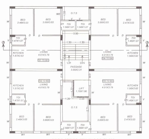 upvan-heights Upvan Heights Cluster Plan from 1st to 5th Floor