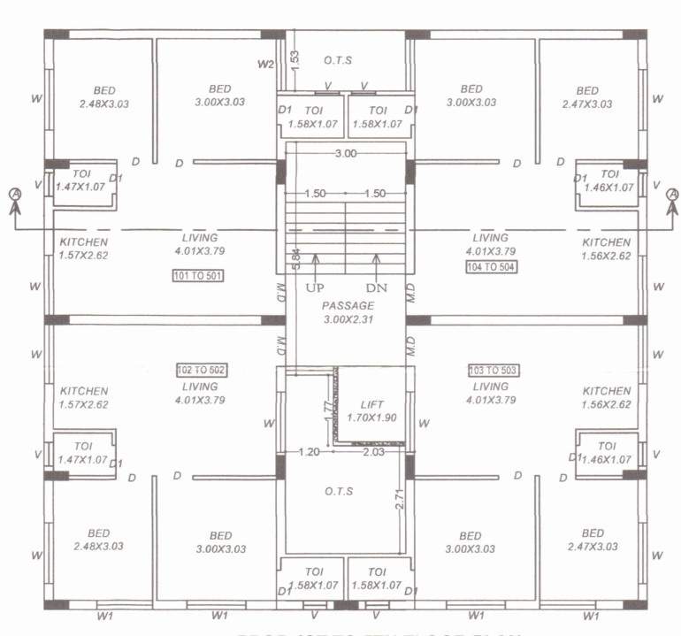  upvan heights Upvan Heights Cluster Plan from 1st to 5th Floor