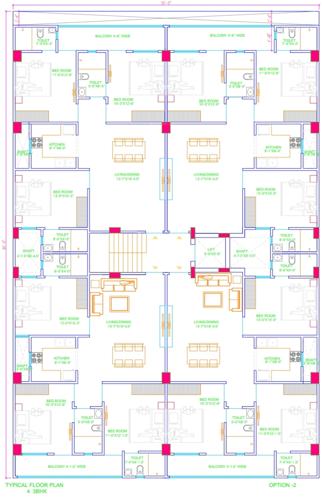  sagar-home Sagar Home Cluster Plan from 1st to 4th Floor