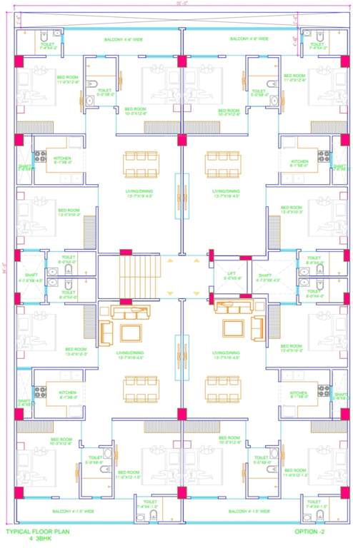  sagar home Sagar Home Cluster Plan from 1st to 4th Floor
