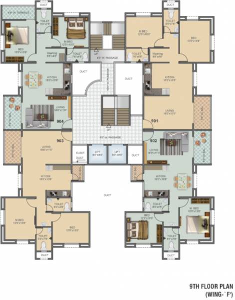  mount-n-glory-plot-a-phase-ii F Building Cluster Plan for 9th Floor