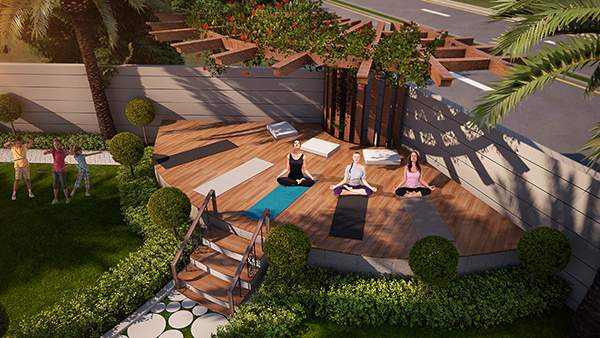 the palm residency Yoga/Meditation Area