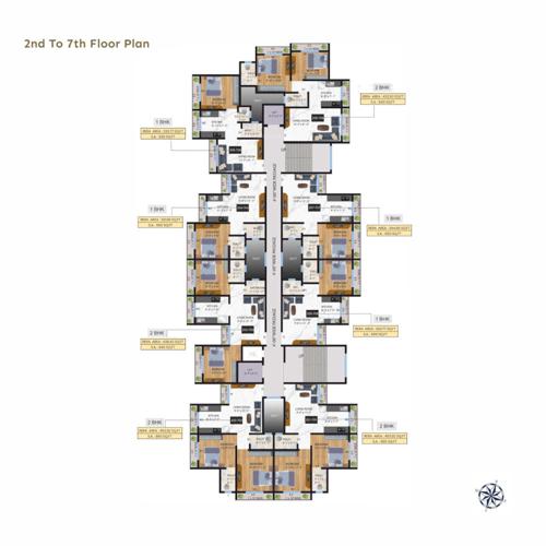  mahavir-ashish-chsl Mahavir Ashish CHSL Cluster Plan from 2nd to 7th Floor