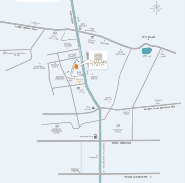  towers Location Plan