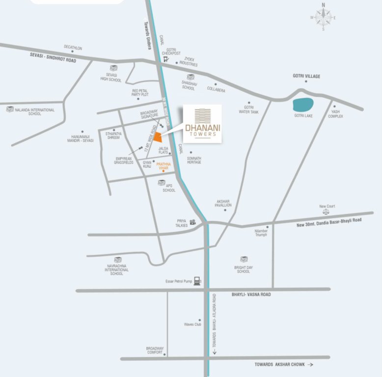 towers Location Plan