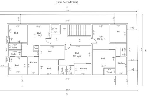  sri-ramulu-enclave Sri Ramulu Enclave Cluster Plan from 1st to 2nd Floor