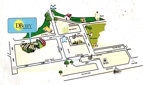 Location Plan db-city-3bhk-f-block-luxury-tower Location Plan