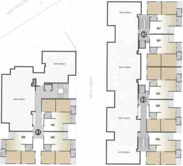 1 Cluster Plan for 5th Floor rudraksh-residency 1 Cluster Plan for 5th Floor