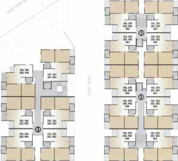 1 Cluster Plan from 1st to 4th Floor rudraksh-residency 1 Cluster Plan from 1st to 4th Floor