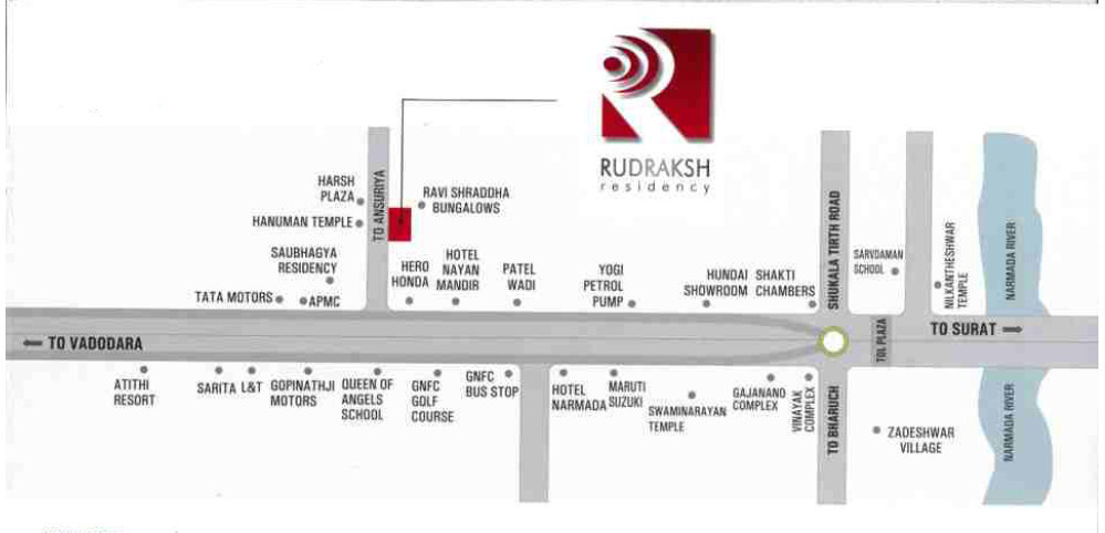rudraksh residency Location Plan