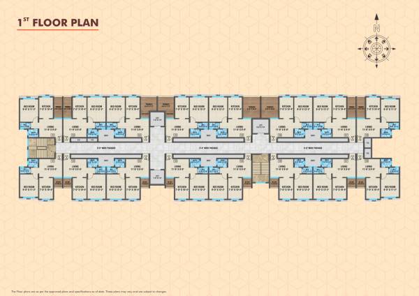  amisha-phase-iii D1 Cluster Plan from 1st to 2nd Floor