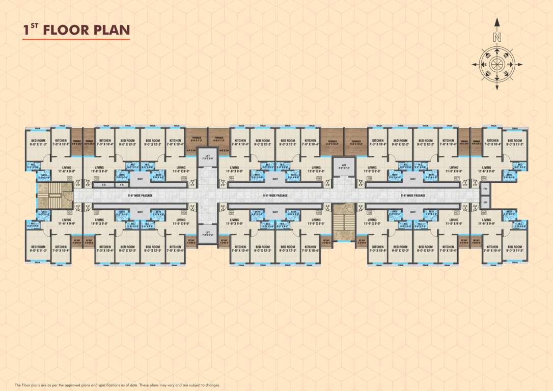  amisha phase iii D1 Cluster Plan from 1st to 2nd Floor