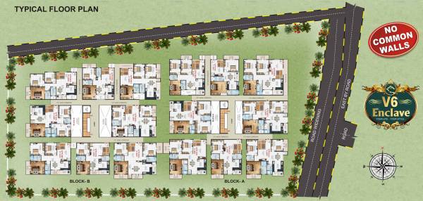  enclave Block A And B Cluster Plan For Typical Floor
