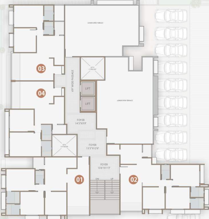  tatsatlife Unit   01 Cluster Plan For 9th Floor