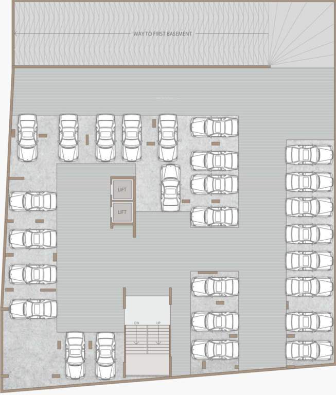  tatsatlife Unit   01 Cluster Plan For Car Parking