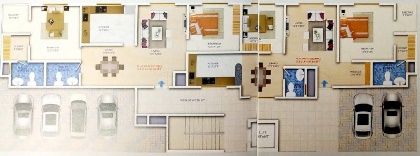 royal heritage Cluster Plan for ground Floor