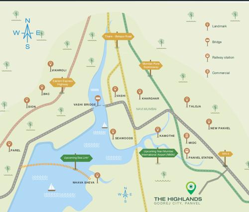 Location Plan tower-4-the-highlands-godrej-city Location Plan