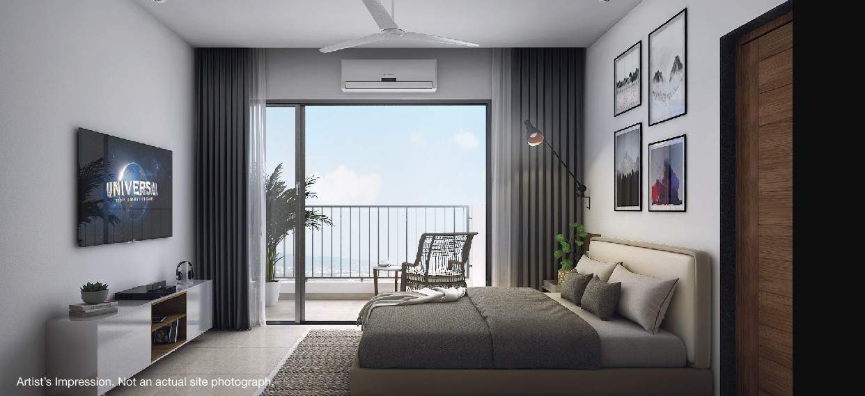 tower 4 the highlands godrej city Bedroom