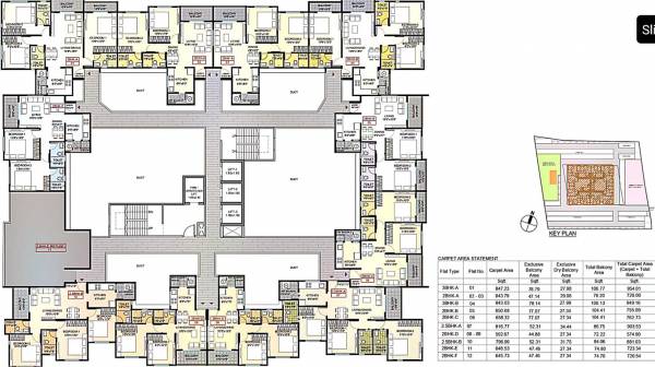  welworth-purnam Tower A Cluster Plan