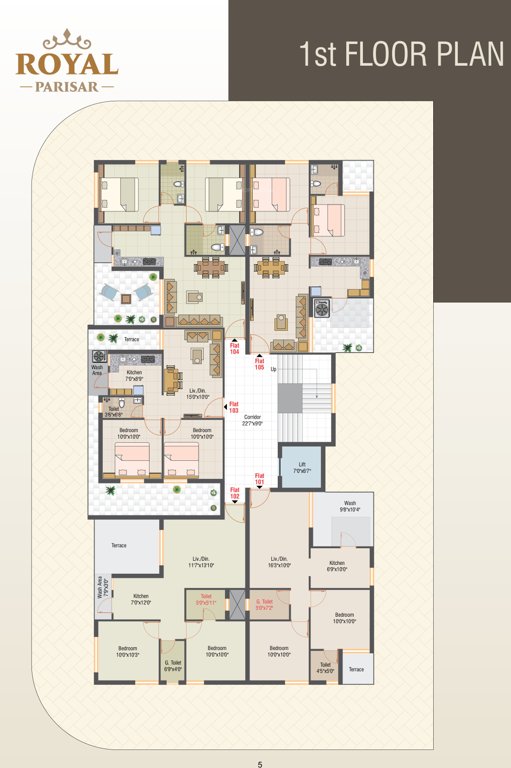 parisar Parisar Cluster Plan For 1st Floor