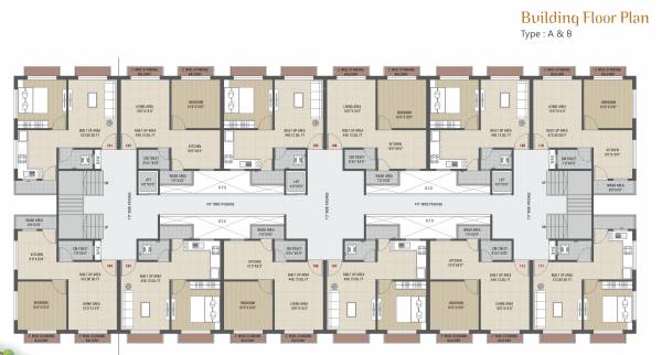  sarjan-tower Block A And B Cluster Plan For Typical Floor