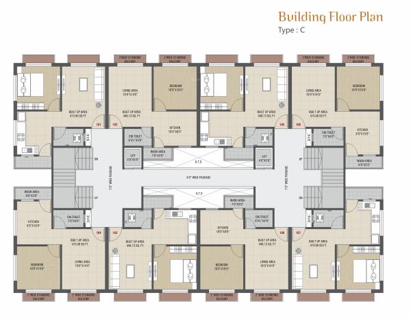  sarjan-tower Block C Cluster Plan For Typical Floor
