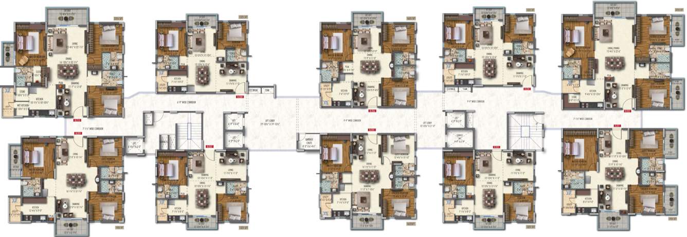  skyrena Block A,B Cluster Plan