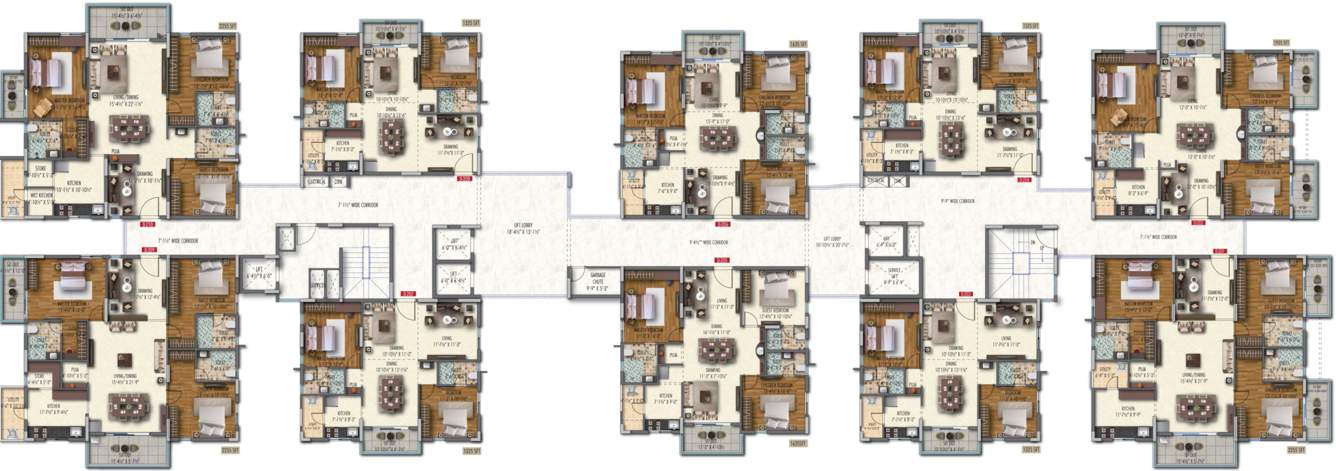  skyrena Block A,E Cluster Plan